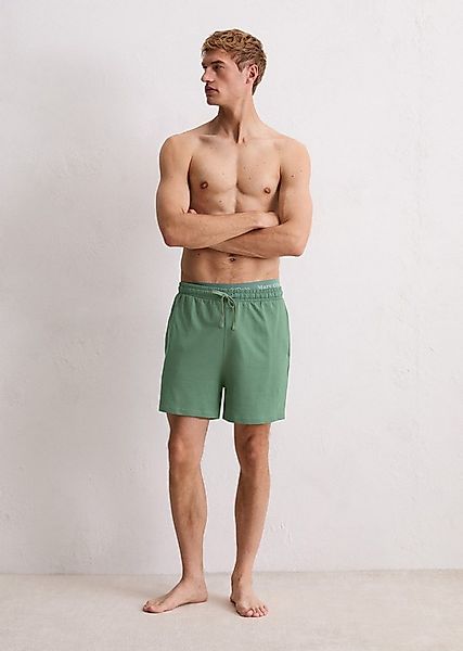 Marc O'Polo Relaxshorts Mix & Match Cotton mit seitlichen Taschen, Bindeban günstig online kaufen