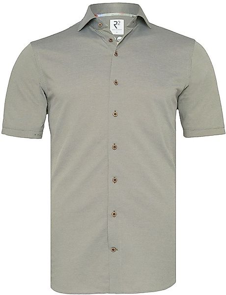 R2 Japanese Knitted Short Sleeve Hemd Grün - Größe L günstig online kaufen