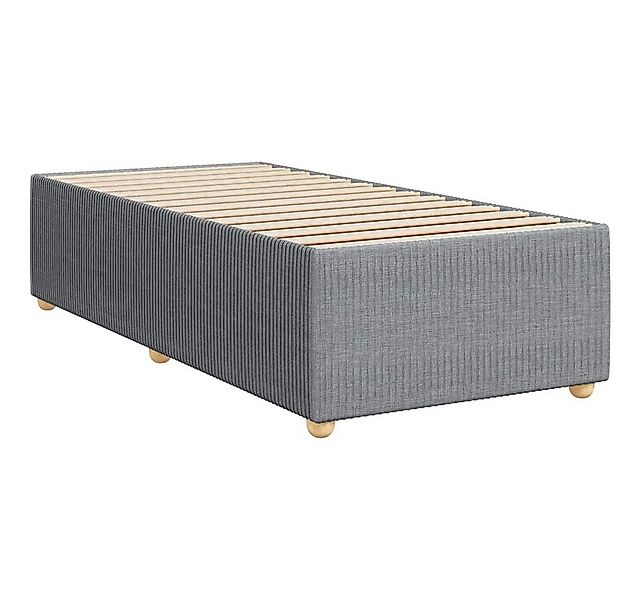 vidaXL Bett Bettgestell ohne Matratze Hellgrau 80x200 cm Stoff günstig online kaufen
