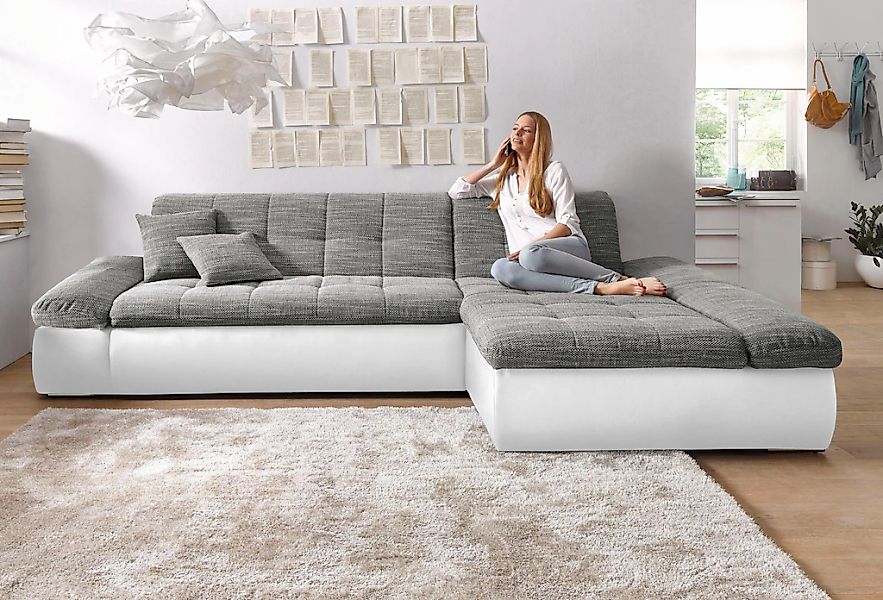 DOMO collection Ecksofa "Moric, L-Form, XXL-Sofa - Breite 300cm", wahlweise günstig online kaufen