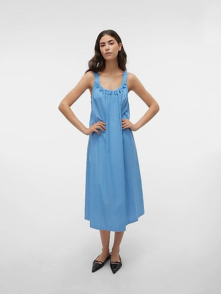 Vero Moda Midikleid "VMGILI DETAILED SINGLET DRESS WVN GA", Sommerkleid günstig online kaufen