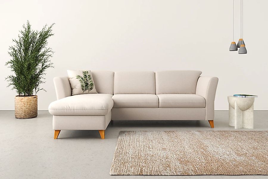 Home affaire Ecksofa "Trelleborg L-Form" Federkern-Polsterung, wahlweise mi günstig online kaufen