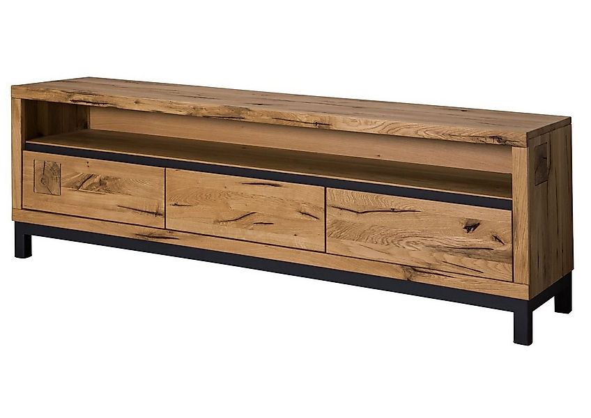 Massivmoebel24 TV-Board (Massivholz), TV-Board Wildeiche 170x40x56 natur ge günstig online kaufen