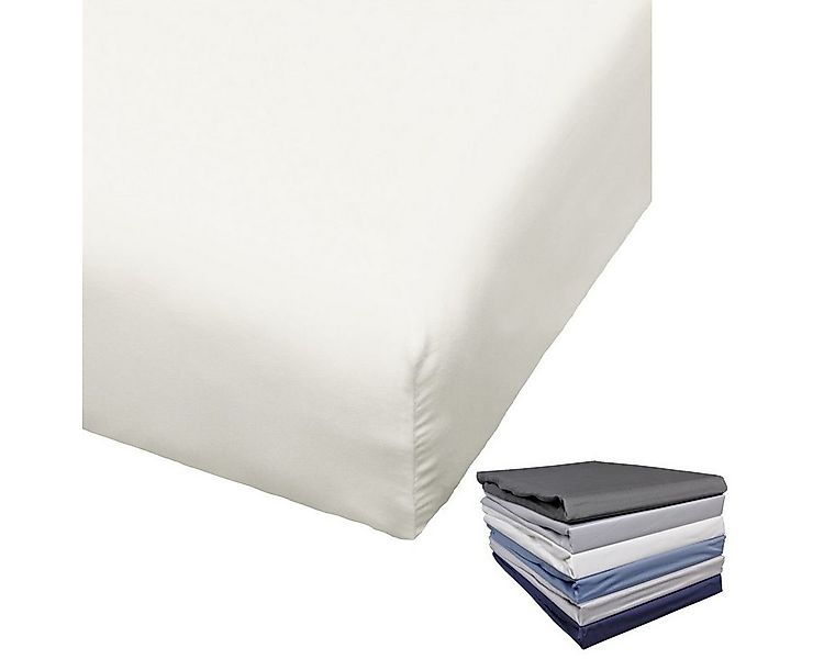 BIERBAUM Spannbettlaken Bierbaum hochwertiges Spannbettlaken Mako Satin Spa günstig online kaufen