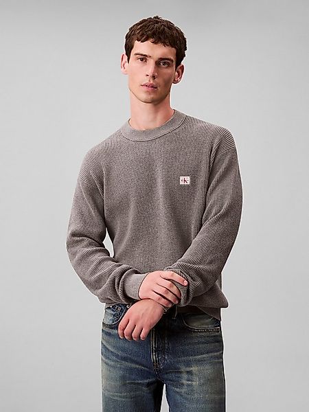 Calvin Klein Jeans Rundhalspullover LS EZ COTTON WAFFLE CRWNK SWTR 9 Rundha günstig online kaufen