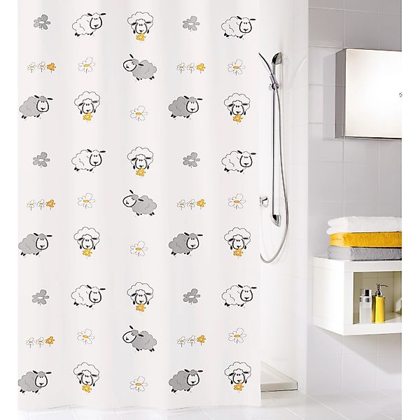 Kleine Wolke Duschvorhang "Sheep" Breite 180 cm günstig online kaufen