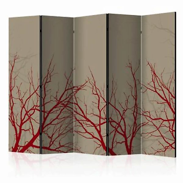 artgeist Paravent Red-hot branches II [Room Dividers] mehrfarbig Gr. 225 x günstig online kaufen