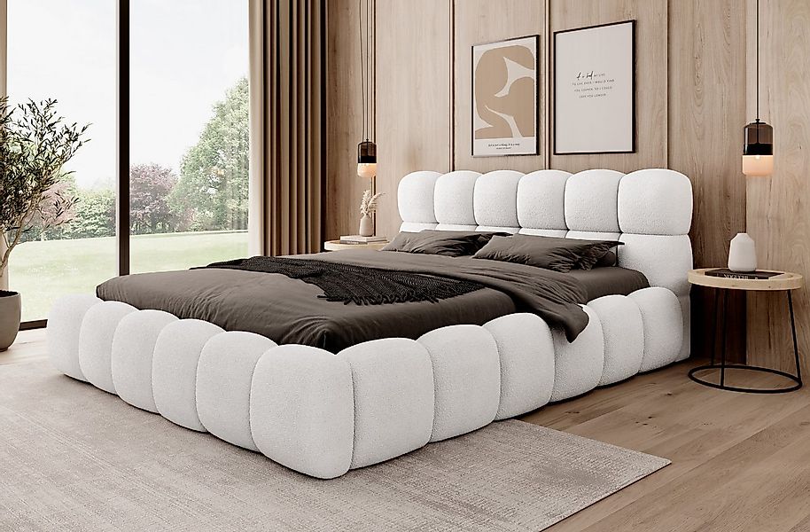 thematys Polsterbett mit Bettkasten, CLOUD / Stauraumbett, Bouclé 140x200 - günstig online kaufen