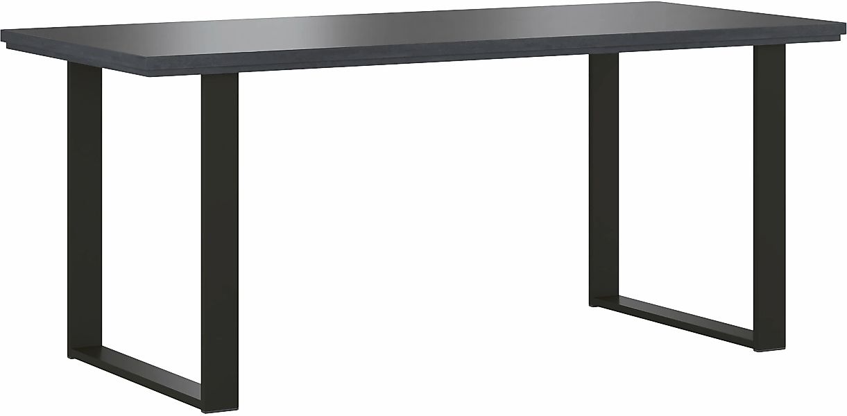 Home affaire Esstisch "York, Tisch in Hunton Oak", mit Metallgestell, im In günstig online kaufen