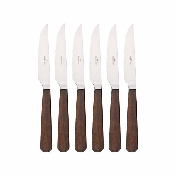 Villeroy & Boch Besteck-Set "Steakmesser Texas 23,5 cm 6er Set silber" günstig online kaufen