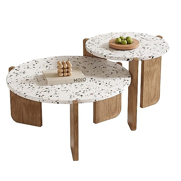 Merax Couchtisch Set Scandi, Beistelltisch Set günstig online kaufen