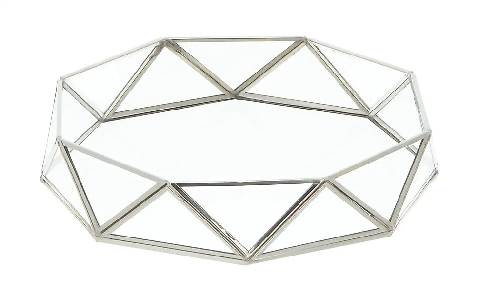 HOME STORY Glastablett   ¦ transparent/klar ¦ Glas,Metall ¦ Maße (cm): H: 6 günstig online kaufen
