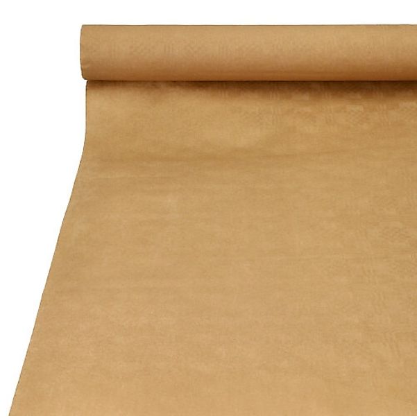 PAPSTAR Tischdecke Papiertischtuch mit Damastprägung 25 m x 1 m natur günstig online kaufen
