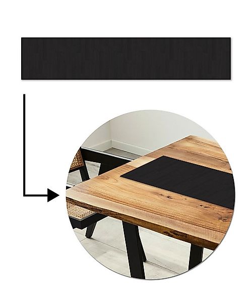 MuchoWow Tischläufer Regal - Schwarz - Muster, Tisch Dekoration für Esszimm günstig online kaufen