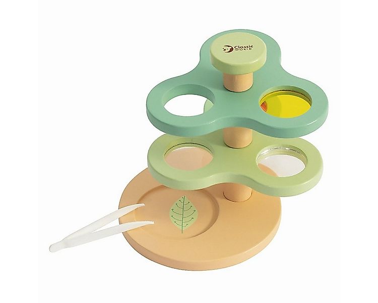 Classic World Spielzeug Mikroskop Lernspiel Lupe Holzspielzeug Kindermikros günstig online kaufen