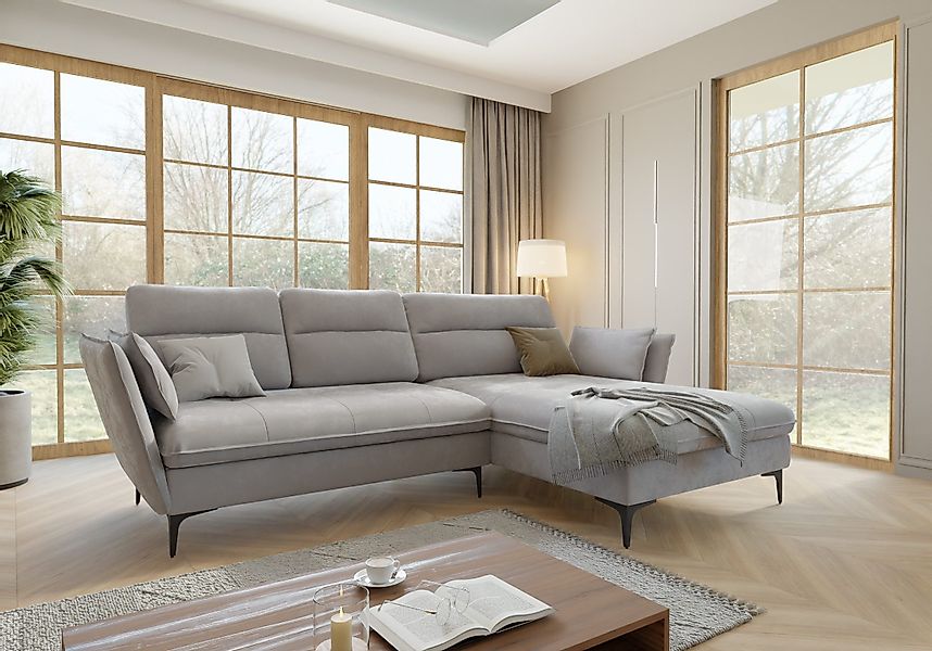 S-Style Möbel Ecksofa Rolf mit Schlaffunktion günstig online kaufen