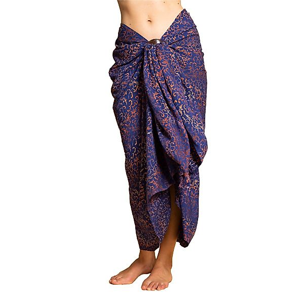 PANASIAM Pareo Sarong Wachsbatik Blautöne aus günstig online kaufen
