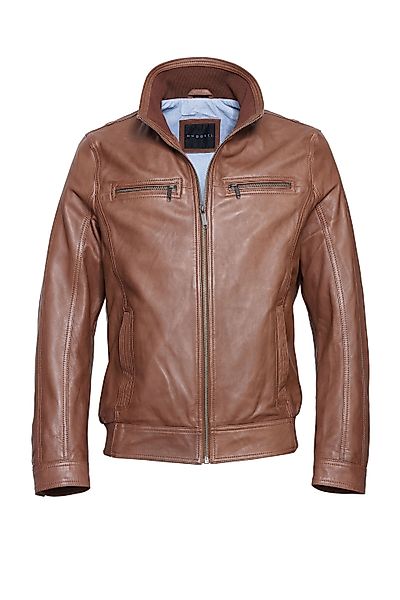 bugatti Lederjacke BUMATTEO (1-St) mit Stehkragen günstig online kaufen