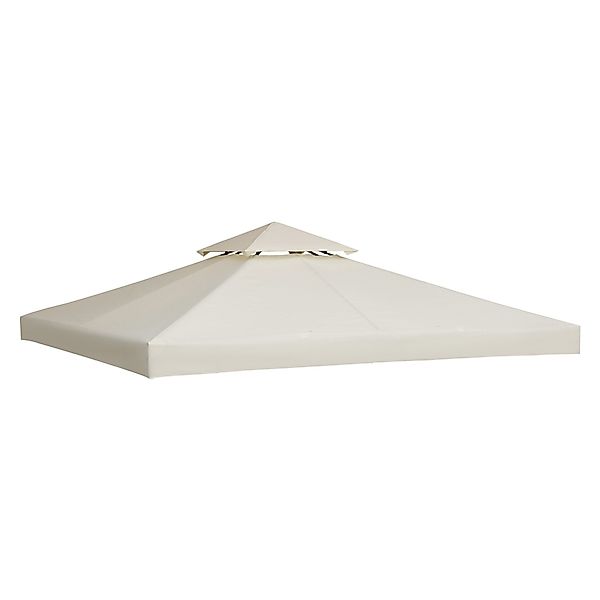 Outsunny Pavillon-Ersatzdach mit Doppeldach, 180 g/m², günstig online kaufen