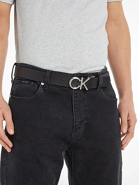 Calvin Klein Ledergürtel "ADJ/REV CK METAL" günstig online kaufen