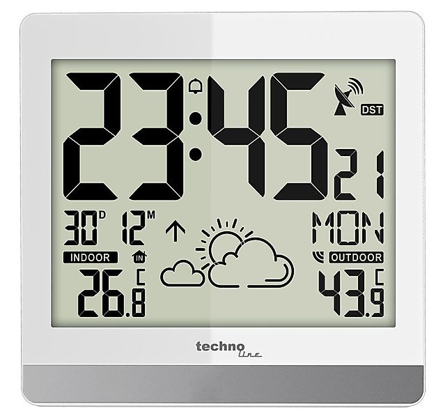 technoline Funkwanduhr WS 8119 (mit Wettervorhersage günstig online kaufen
