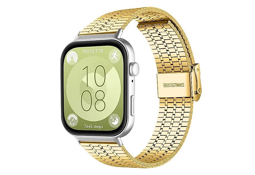 Wigento Smartwatch-Armband Für Huawei Watch Fit 4 Pro / Fit 4 / Fit 3 Edels günstig online kaufen