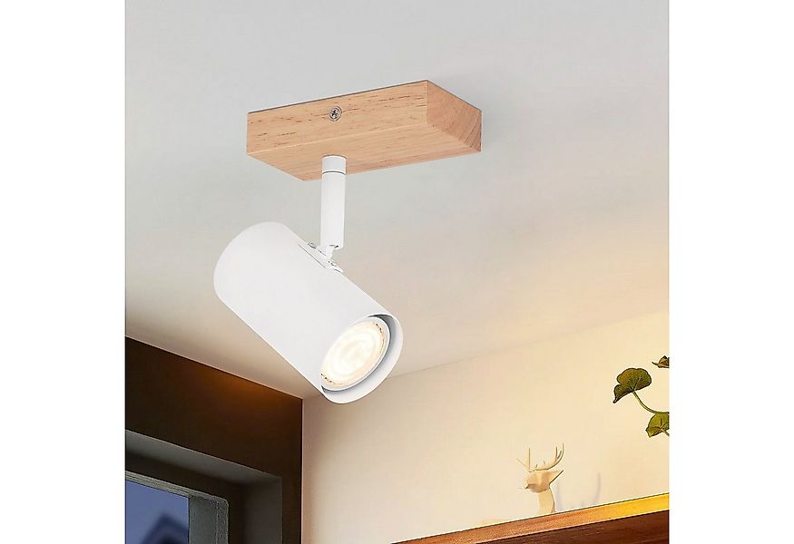 ZMH LED Wandleuchte Innen Deckenlampe Weiß Metall Modern GU10 Fassung 330° günstig online kaufen