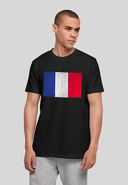 F4NT4STIC T-Shirt Frankreich Flagge France distressed Print günstig online kaufen