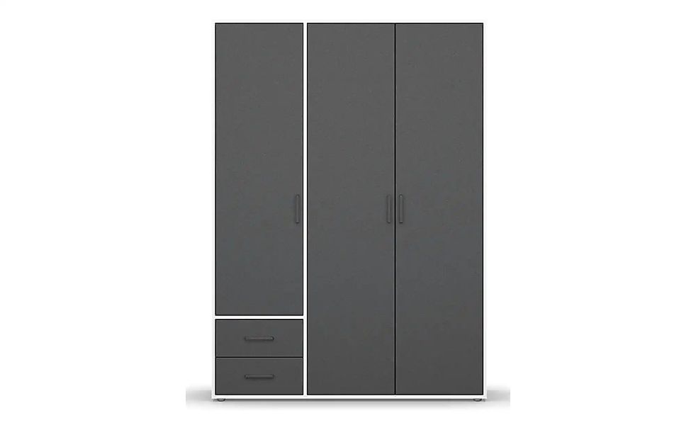 Drehtürenschrank  Yarm ¦ weiß ¦ Maße (cm): B: 140 H: 194 Schränke > Kleider günstig online kaufen