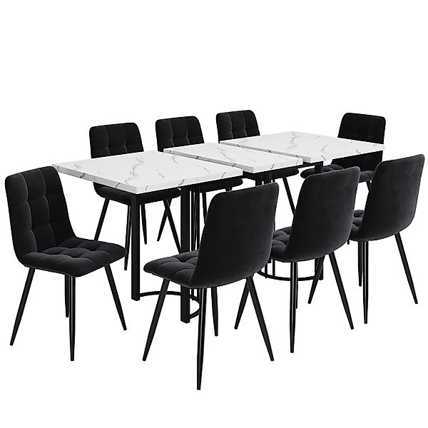 MODFU Esstisch Esstisch Teleskoptisch,Moderne Esstisch,mit Marmoroptik,Esst günstig online kaufen
