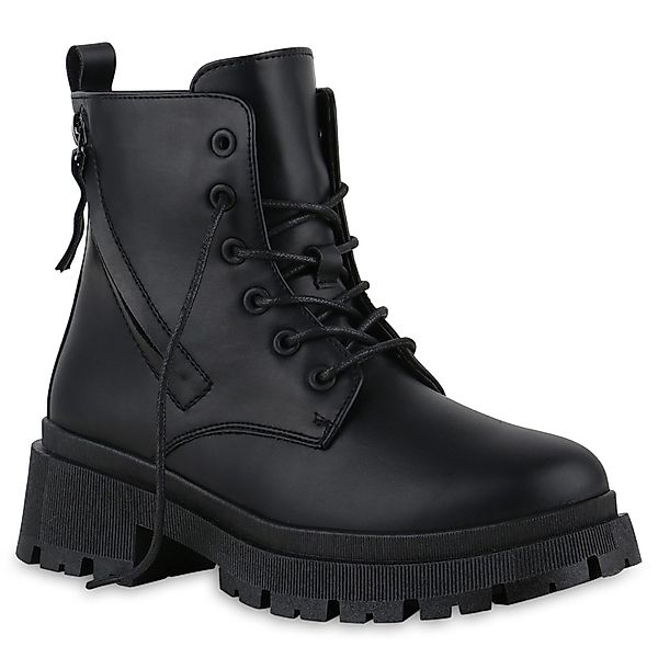 VAN HILL Damen Leicht Gefütterte Schnürstiefeletten günstig online kaufen