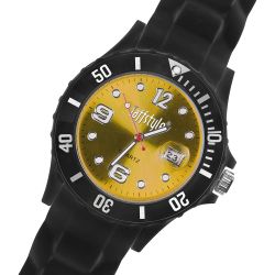 Taffstyle Quarzuhr Silikon Armbanduhr schwarz mit günstig online kaufen