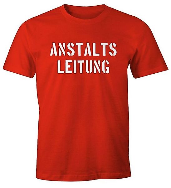 MoonWorks Print-Shirt Anstaltsleitung Herren T-Shirt Fun-Shirt günstig online kaufen