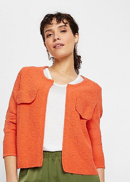 bonprix Strickjacke Loose fit, mit Bouclégarn, femininer Stil günstig online kaufen