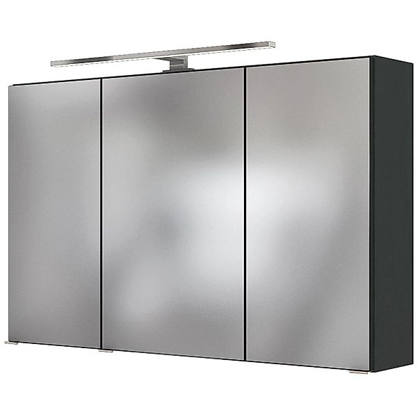 Held Möbel 3D-Spiegelschrank Verona 100 cm Graphitgrau günstig online kaufen