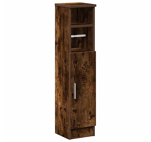 vidaXL Badezimmer-Set Badezimmerschrank mit Rollenhalter Räuchereiche 20,5x günstig online kaufen