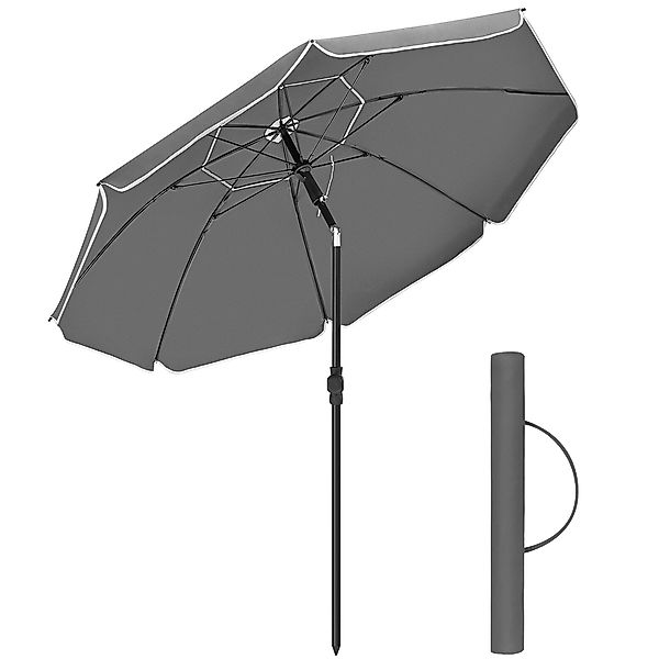 SONGMICS Sonnenschirm, ∅200cm,UPF 50+,mit Tragetasche,ohne Ständer günstig online kaufen