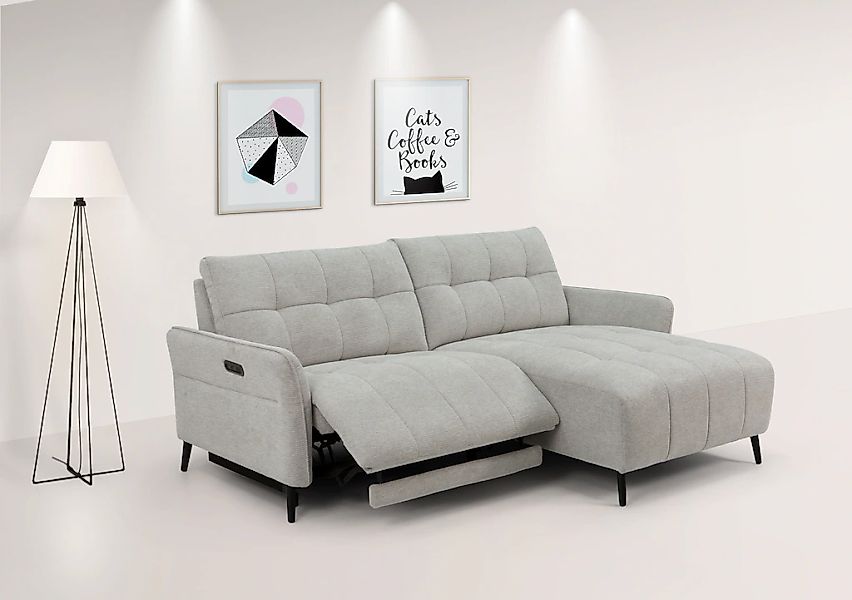 INOSIGN Ecksofa "DENIO 3-Sitzer, L-Form (Breite 209cm), elektr. Relaxfunkti günstig online kaufen