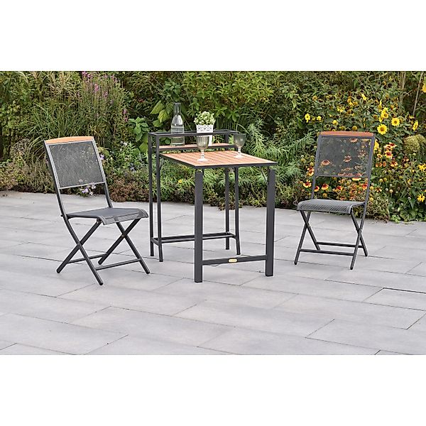 Merxx Patmos Set 3-tlg. 2 Klappsessel Balkonklappentisch günstig online kaufen