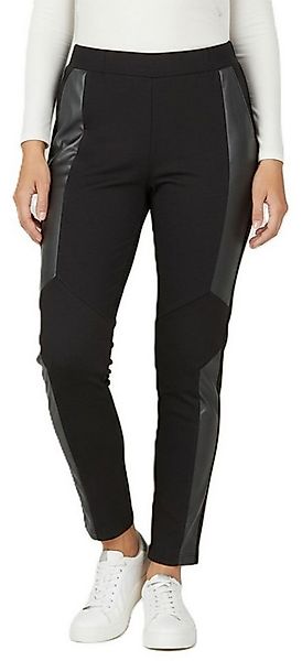 Estefania for woman Jogger Pants 196-6100, mit seitlichen Lederimitateinsät günstig online kaufen