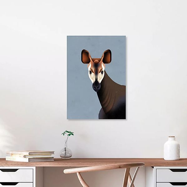 Poster / Leinwandbild - Okapi günstig online kaufen