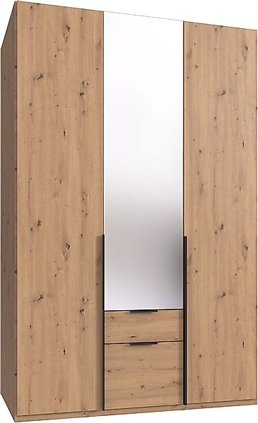 Wimex Drehtürenschrank »Mugano« mit langen oder kurzen Griffen aus Metall, günstig online kaufen