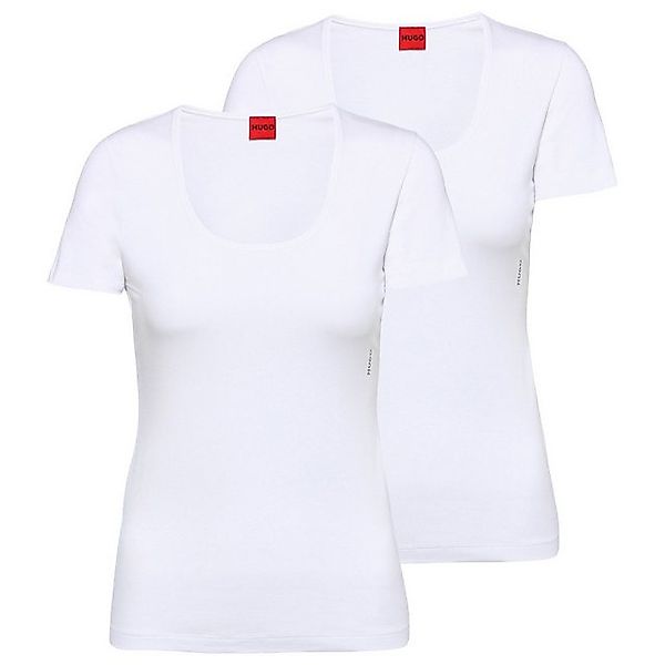 HUGO T-Shirt TWIN (Packung, 2-tlg., 2er-Pack) mit vertikalem Logodruck günstig online kaufen
