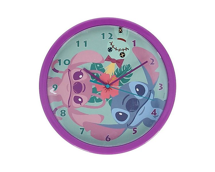 Lilo & Stitch Wanduhr – Lila – Analoge Uhr fürs Kinderzimmer (ideal als Ges günstig online kaufen