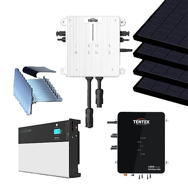 FM-SOLAR Balkonkraftwerk-Komplettset 800W mit Tentek Tribune-EMS 1.6KW-pro+ günstig online kaufen