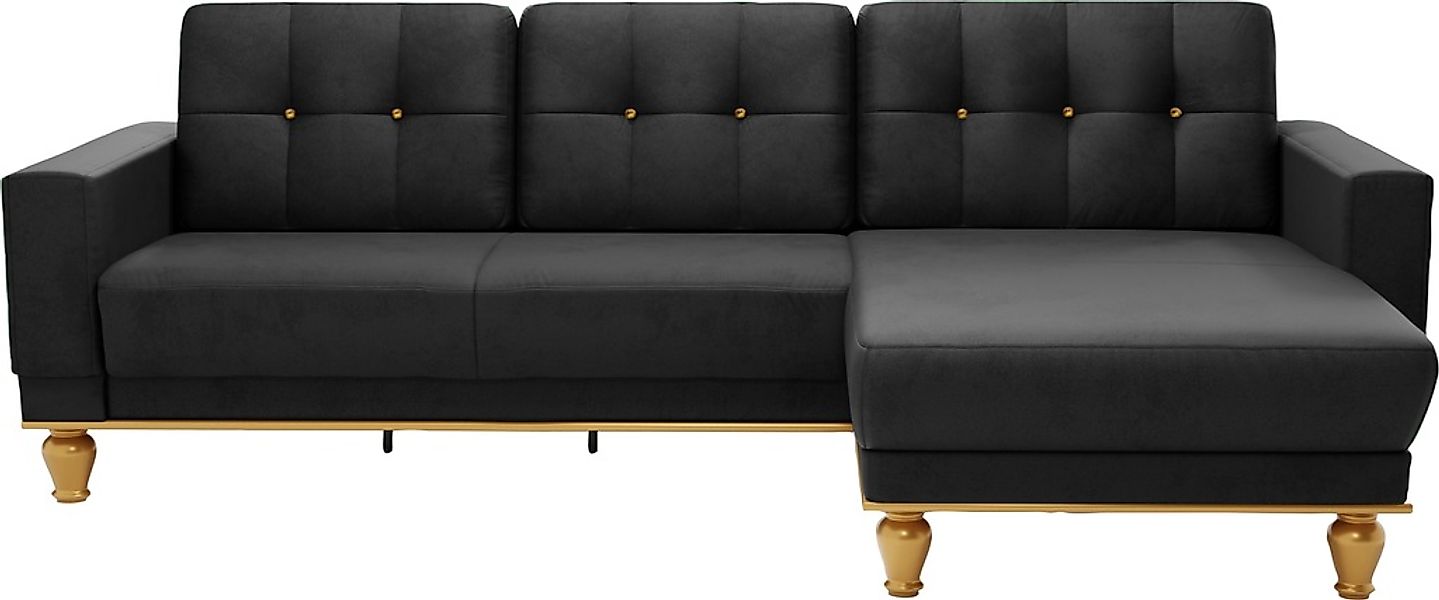 sit&more Ecksofa »Orient 5 L-Form«, mit Strass-Stein, wahlweise mit Bettfun günstig online kaufen