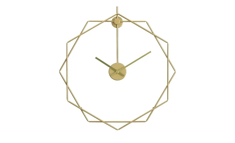 Wanduhr   ¦ gold ¦ Metall ¦ Maße (cm): B: 60 H: 63,5 T: 3.5 Accessoires > U günstig online kaufen