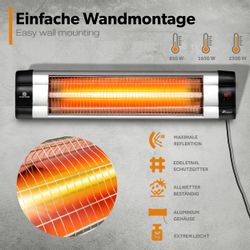 TRESKO Heizstrahler Infrarot Heizstrahler mit Fernbedienung, günstig online kaufen