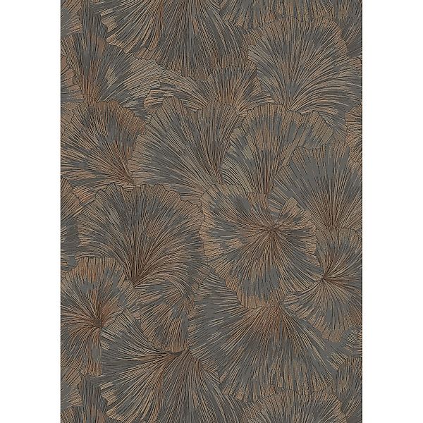 Erismann Vliestapete Abstrakt Floral Grau Kupfer Metallic 10373-47 Fashion günstig online kaufen