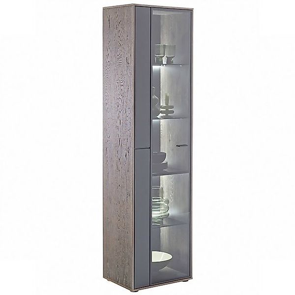 expendio Vitrine Velina 1 Softblack, lackiert / Vulcano Eiche furniert, 50x günstig online kaufen